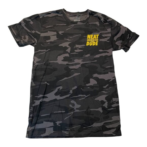 Neat Dude Camo Globe Tee - Size Small - Picture 1 of 3